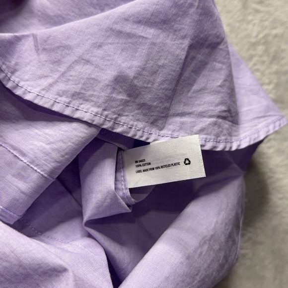 Gap Lived In Button Up Shirt Mens XL Purple Long Sleeve Casual Preppy Cotton - Picture 7 of 12